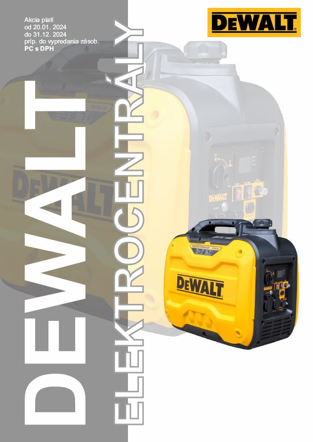 <strong>DEWALT</strong><br>Elektrocentrály